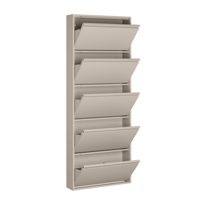 by fonQ Klip Schoenenkast - 5 Vakken - Cashmere
