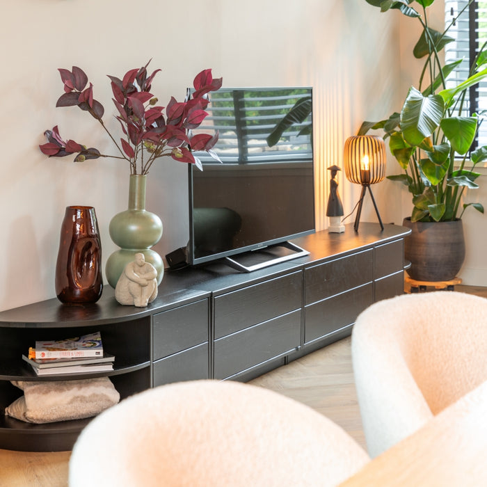 Fleurdirect Kunsttak Eucalyptus - Rood - Polyester - 0x80x0cm (BxHxD)