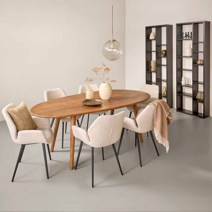 Eettafel Rego - Bruin|Hout - Mango - Hout