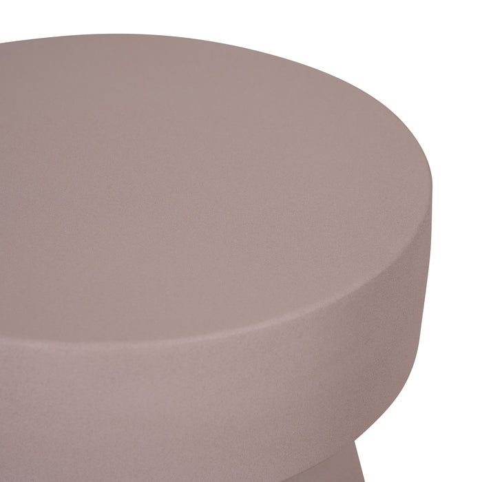 Bijzettafel Bamberg - Paars - Metaal - 34x42x34cm (BxHxD)