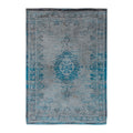 Louis de Poortere Medallion Fading World Vloerkleed 240 x 340 cm - Grey Turquoise
