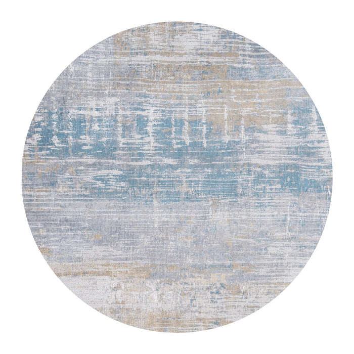 Louis de Poortere Streaks Vloerkleed Ø 140 cm - Long Island Blue