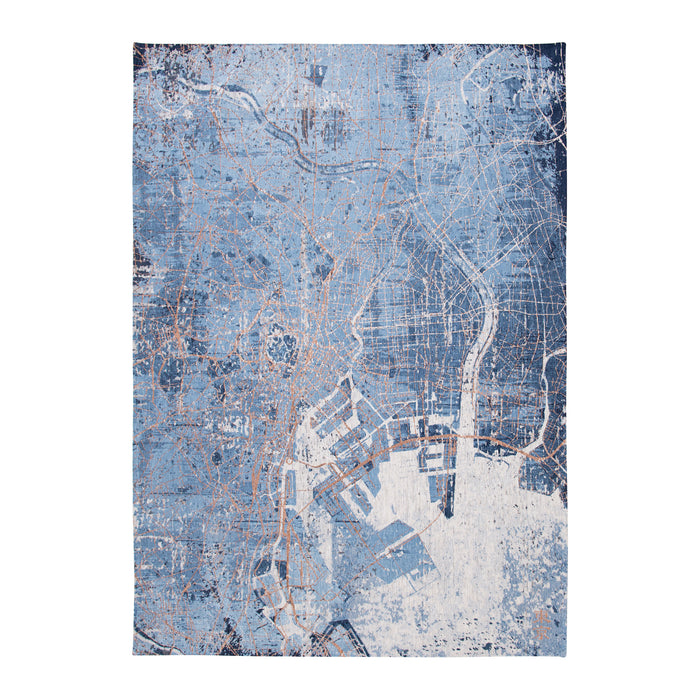 Louis de Poortere Cities Vloerkleed 170 x 240 cm - Conductive Blue
