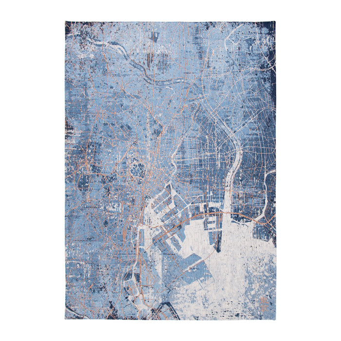 Louis de Poortere Cities Vloerkleed 200 x 280 cm - Conductive Blue