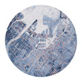 Louis de Poortere Cities Vloerkleed Ø 240 cm - Conductive Blue