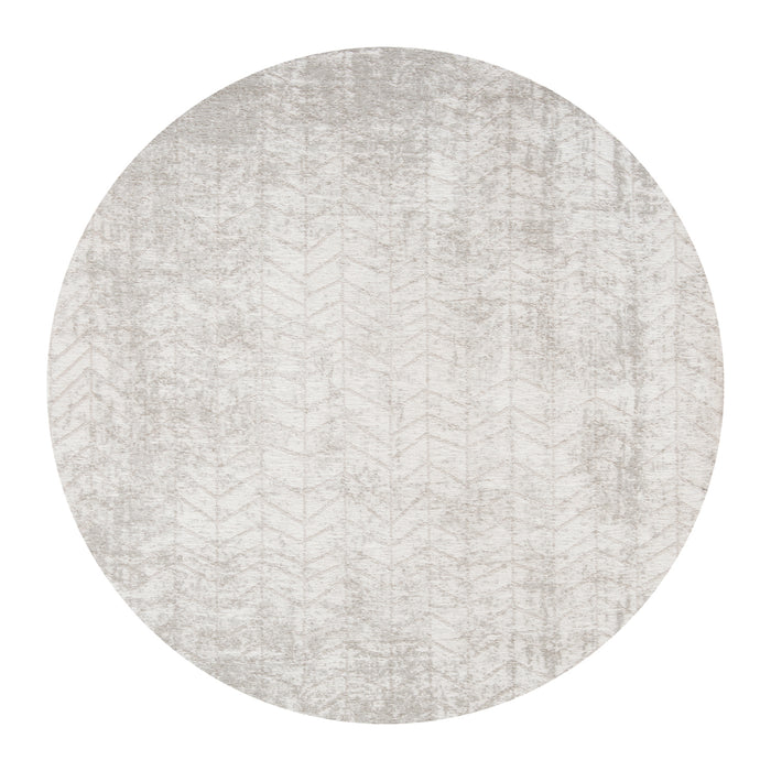 Louis de Poortere Jacob's Ladder Vloerkleed Ø 140 cm - White Plains