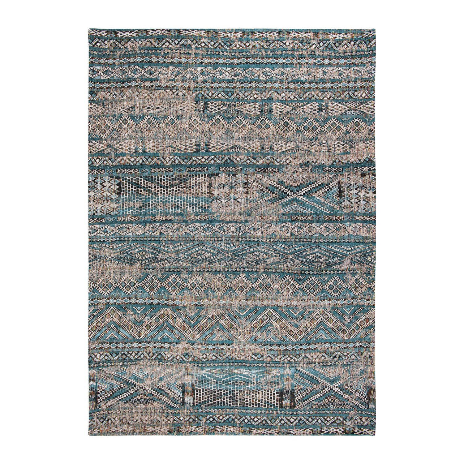 Louis de Poortere Kilim Vloerkleed 200 x 280 cm - Zemmuri Blue