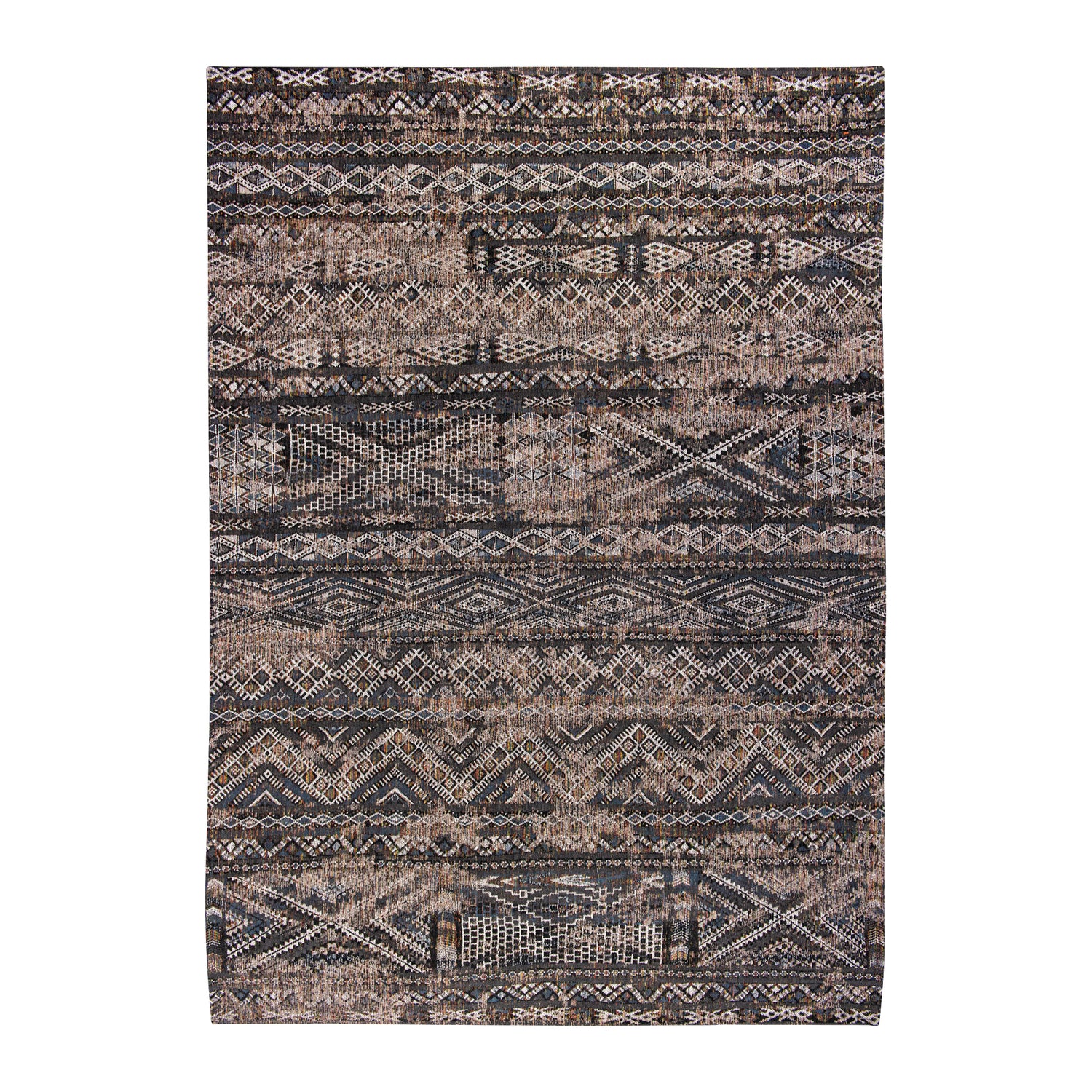 Louis de Poortere Kilim Vloerkleed 200 x 280 cm - Black Rabat