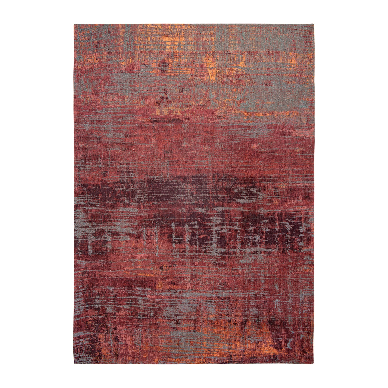 Louis de Poortere Streaks Vloerkleed 140 x 200 cm - Nassau Red