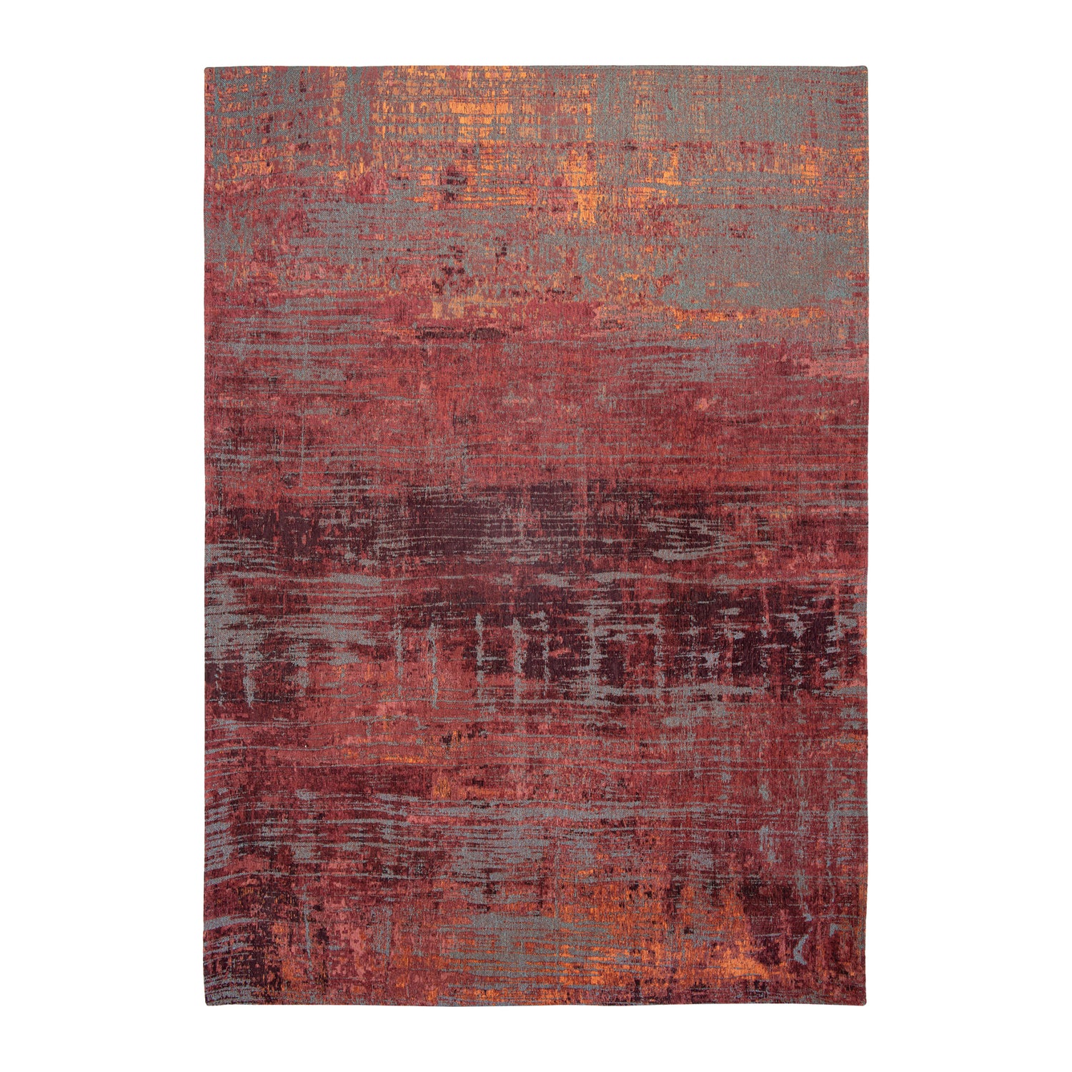 Louis de Poortere Streaks Vloerkleed 240 x 340 cm - Nassau Red