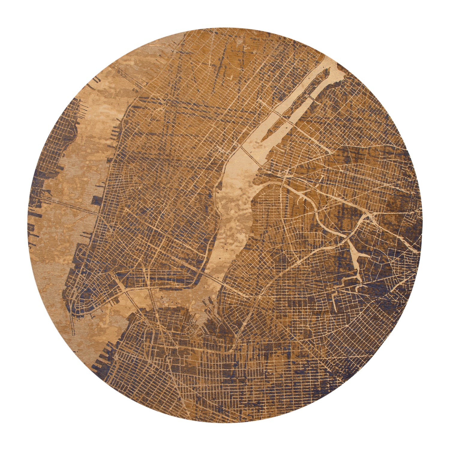 Louis de Poortere Cities Vloerkleed Ø 240 cm - Gatsby Gold