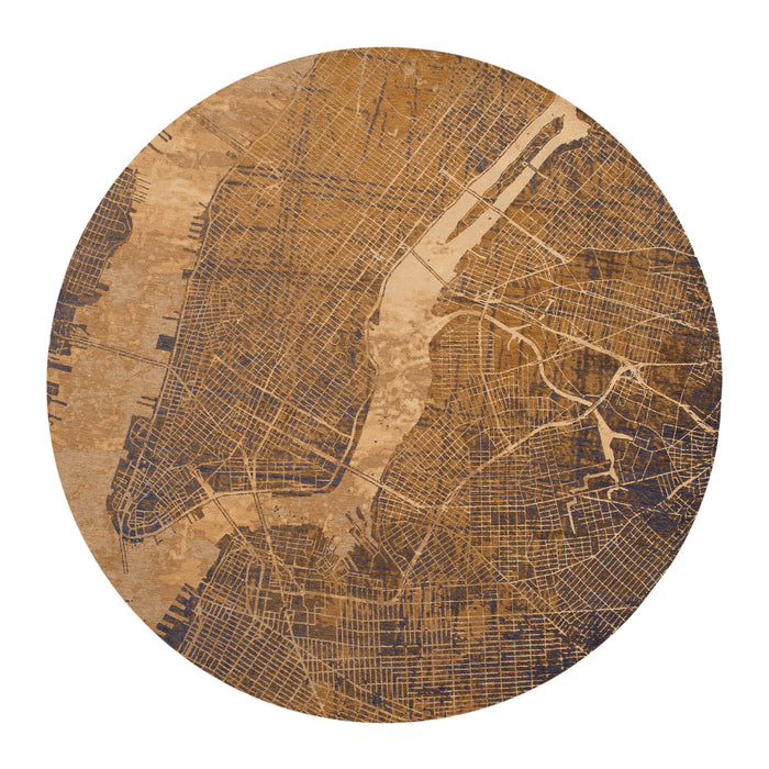 Louis de Poortere Cities Vloerkleed Ø 240 cm - Gatsby Gold