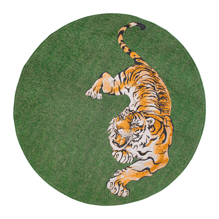 Louis de Poortere Pop Vloerkleed Ø 240 cm - Green On Fire