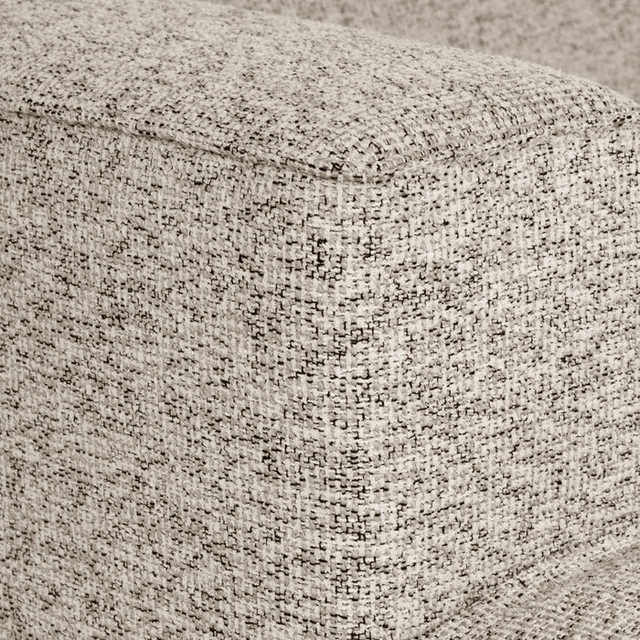 by fonQ Loft Hoekbank met Chaise Longue Links - Chenille Melange - Grijs