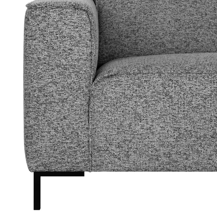 by fonQ Loft Hoekbank met Chaise Longue Rechts - Chenille Melange - Blush