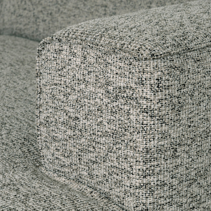 by fonQ Loft Hoekbank met Chaise Longue Rechts - Chenille Melange - Mintgroen