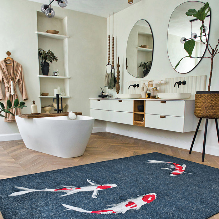 Louis de Poortere Pop Vloerkleed 100 x 140 cm - Japanese Pond