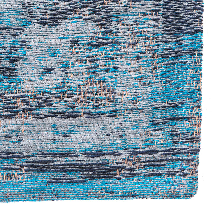 Louis de Poortere Medallion Fading World Vloerkleed 80 x 150 cm - Grey Turquoise