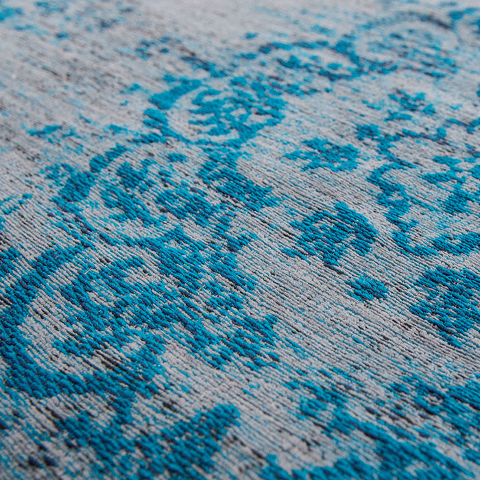 Louis de Poortere Medallion Fading World Vloerkleed 240 x 340 cm - Grey Turquoise