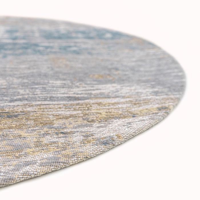 Louis de Poortere Streaks Vloerkleed Ø 240 cm - Long Island Blue