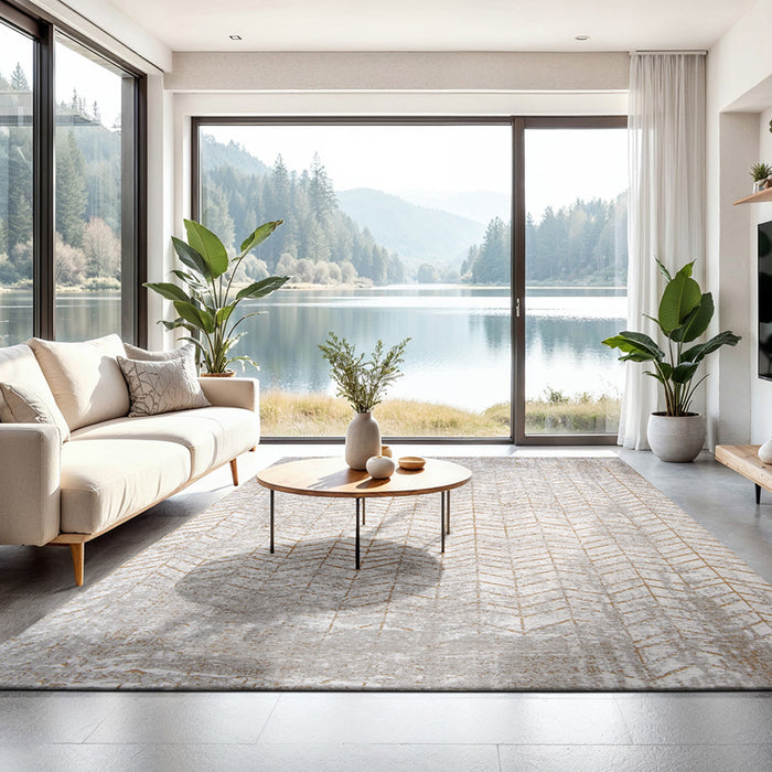 Louis de Poortere Jacob's Ladder Vloerkleed 280 x 390 cm - Central Yellow