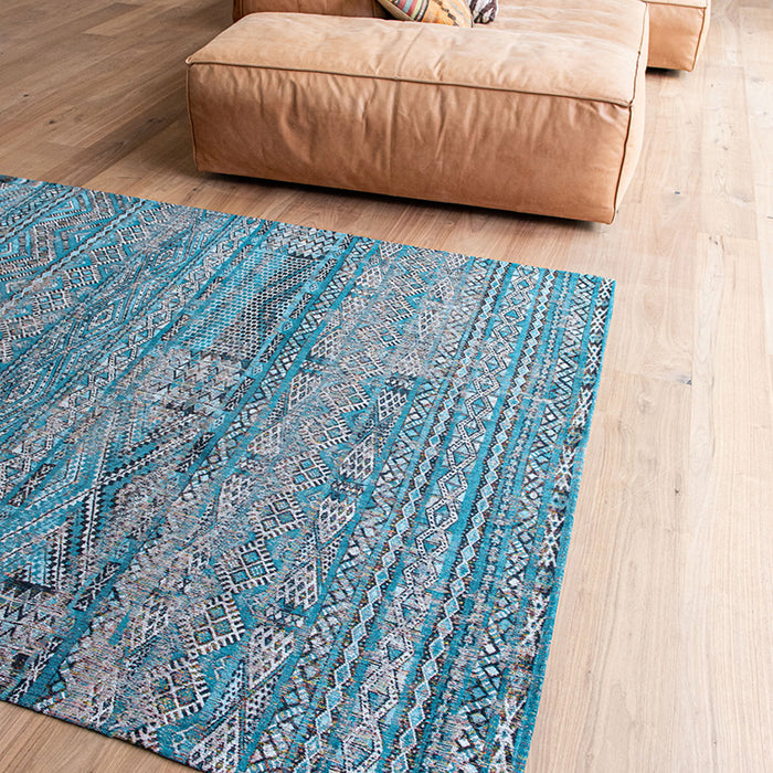 Louis de Poortere Kilim Vloerkleed 280 x 390 cm - Zemmuri Blue