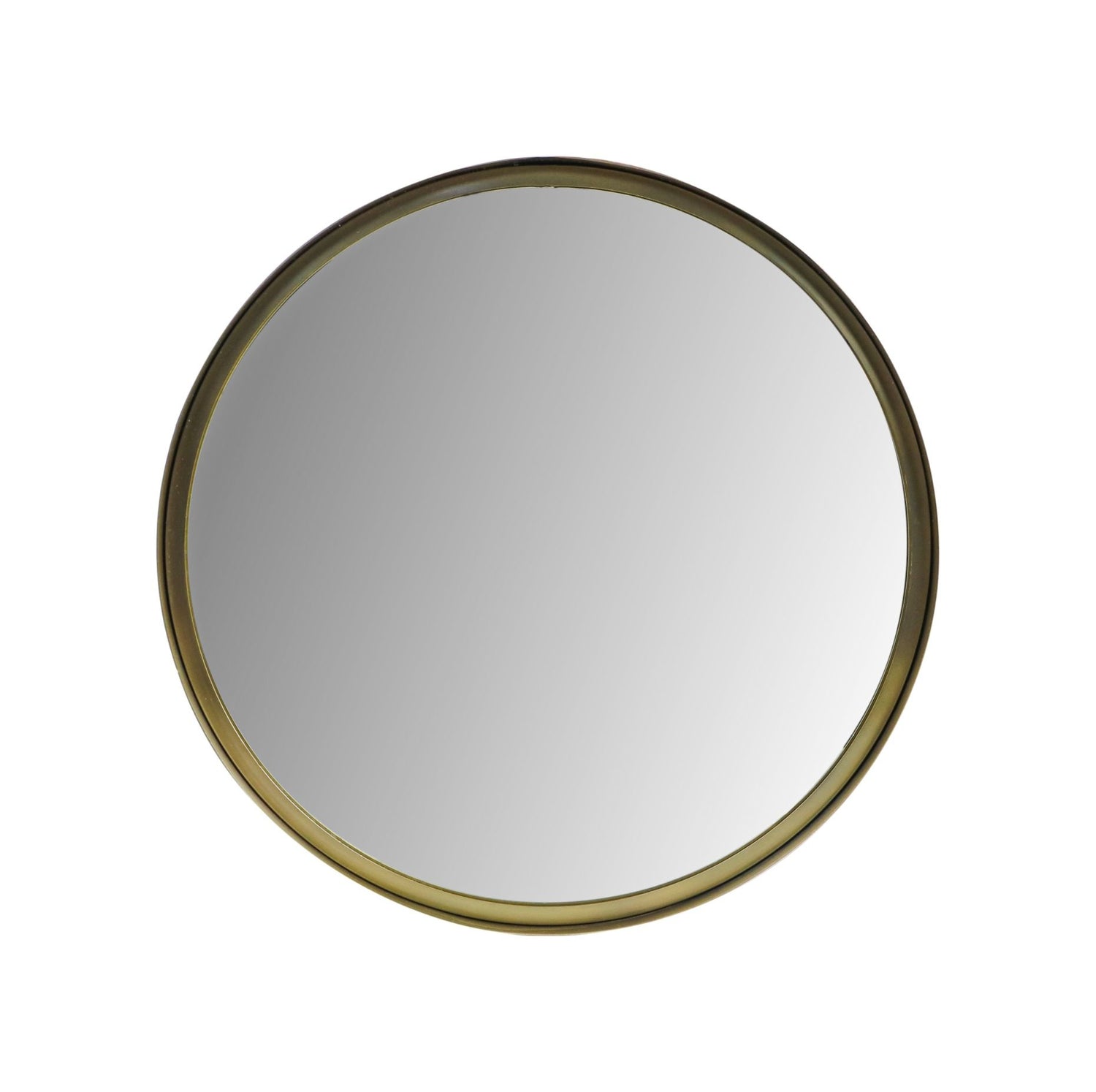Wandspiegel Fletcher Rond - ø50 - antique gold - Metaal|glas