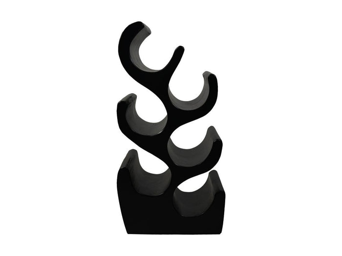 HSM Collection-Staand Wijnrek Vins 6 Flessen-27x20x51-Zwart-Munggur