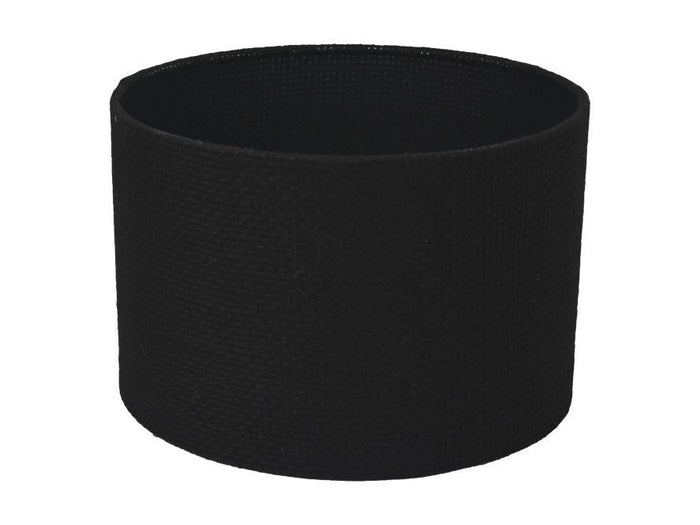 HSM Collection-Ronde Lampenkap-ø42x28-Zwart-Jute