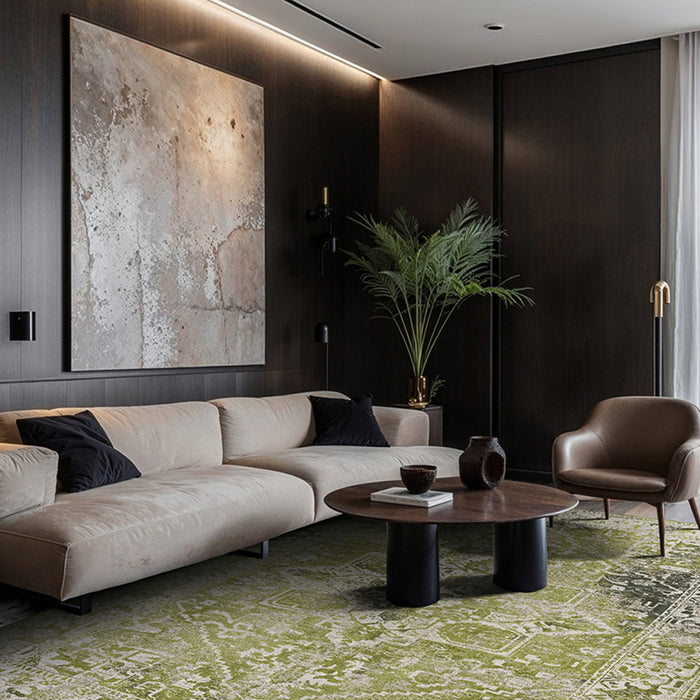 Louis de Poortere Tabriz Vloerkleed 280 x 390 cm - Olive Wood