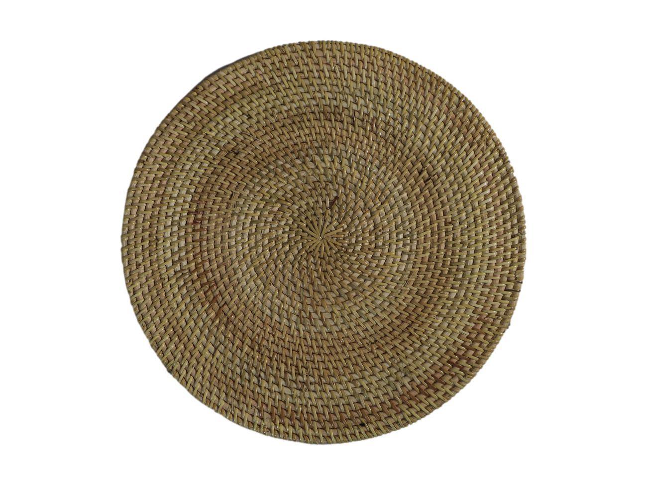Ronde placemat set - 40x40x2 - Rotan - Naturel - set van 4