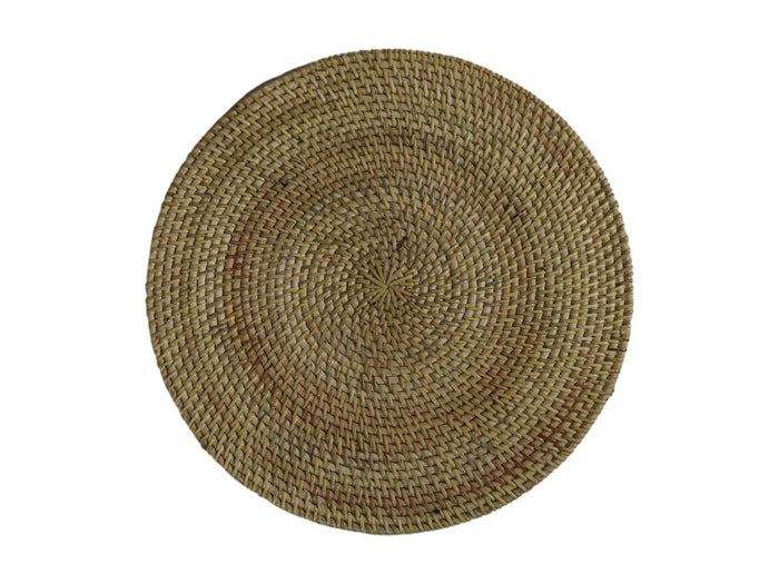 Ronde placemat set - 40x40x2 - Rotan - Naturel - set van 4