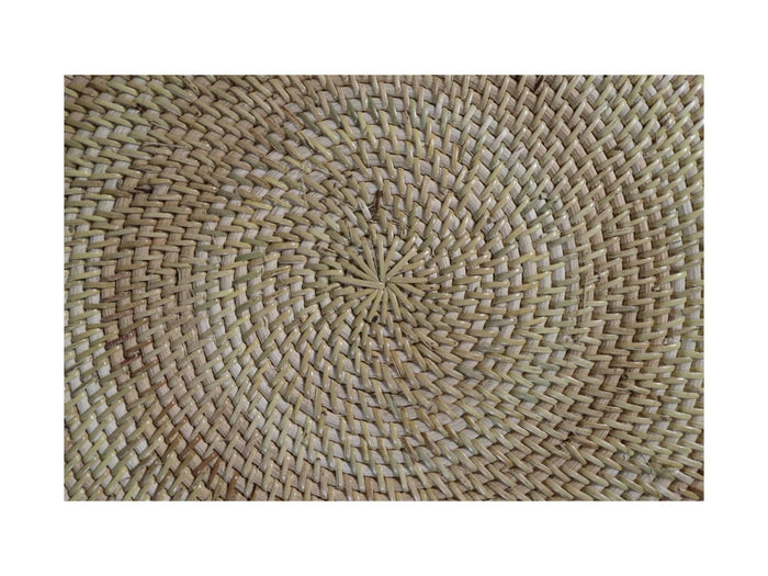 Ronde placemat set - 40x40x2 - Rotan - Naturel - set van 4