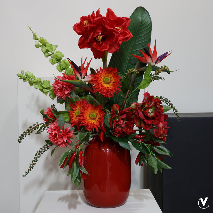 Vase The World - Vaas Artic S bright red Ø21 x H29 cm