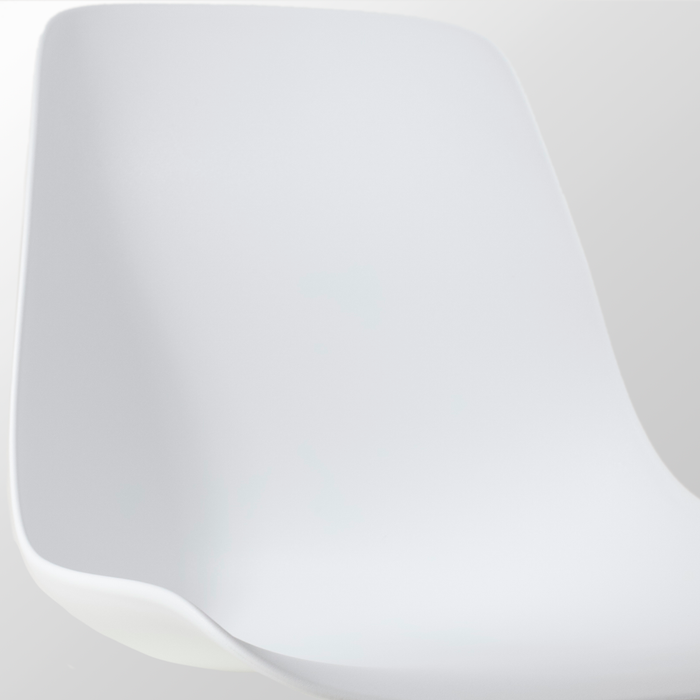 Nolon Noa-Pip Kunststof Tuinstoel Wit - Wit Onderstel