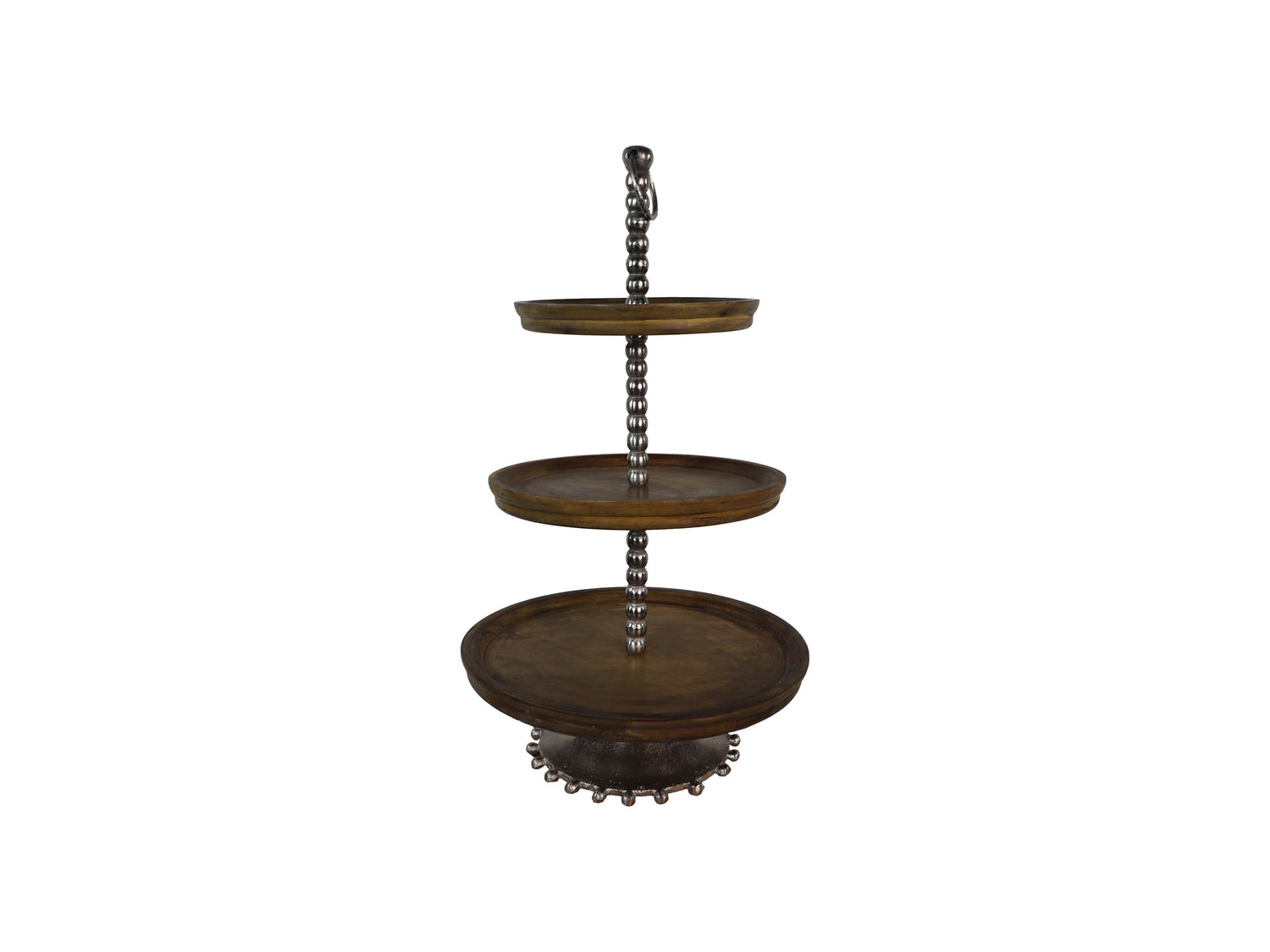 Etagere - 36x36x60 - Naturel - Mangohout|aluminium