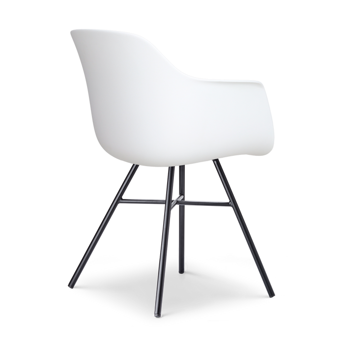 Nolon Noa-Puk Kunststof Wit - Zwart Onderstel