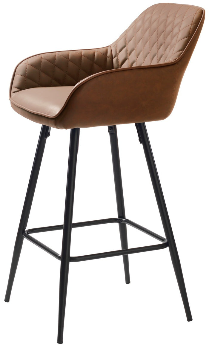 Hygge Interiors Miltona Counter Stoel Kunstleder Bruin
