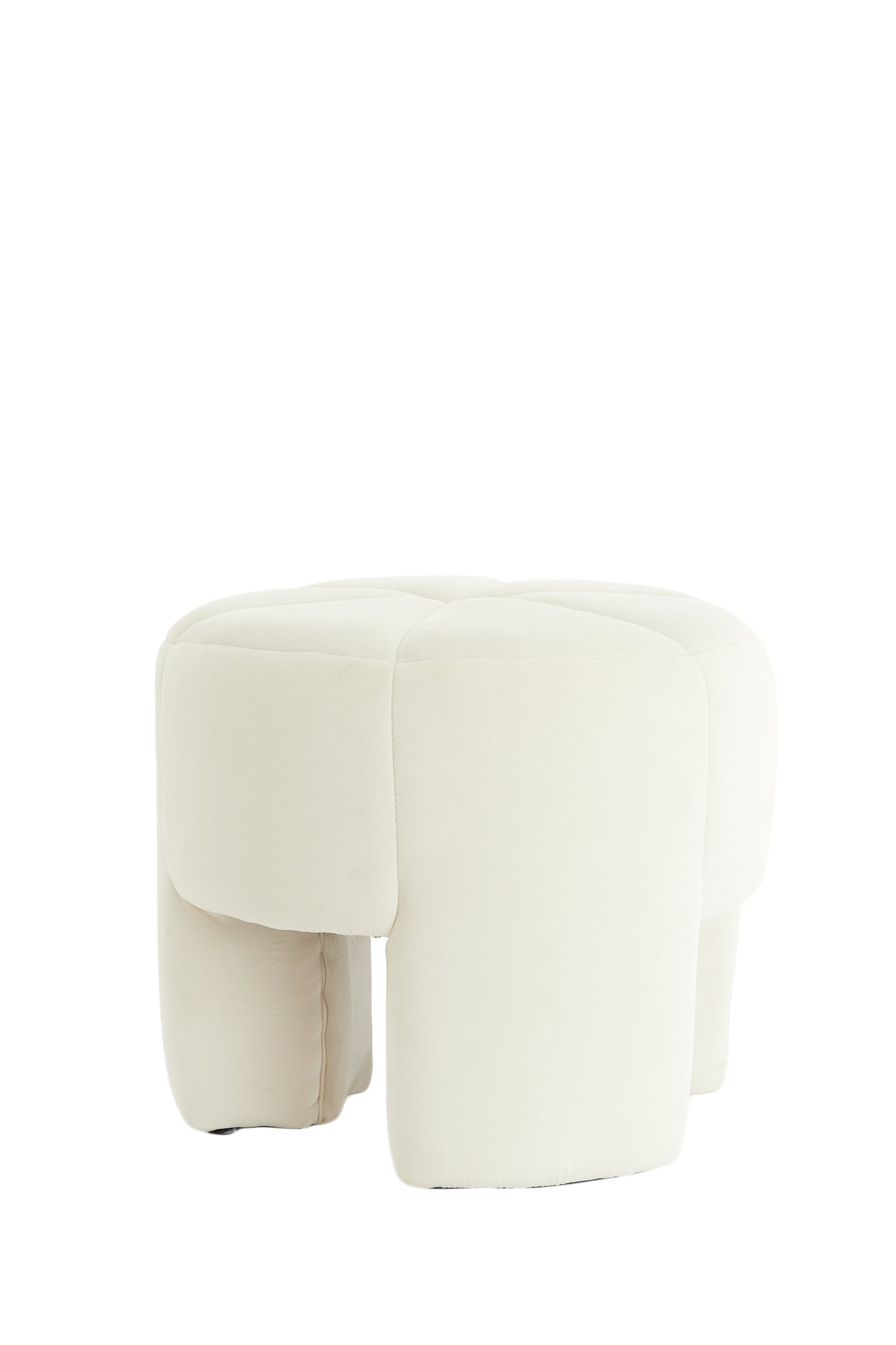 Light & Living - Poef BATOEMI - Ø51x45cm - Wit