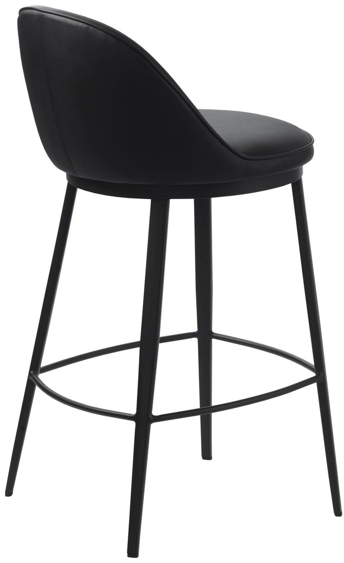 Hygge Interiors Gain Zwart Kunstleder Counter Stoel