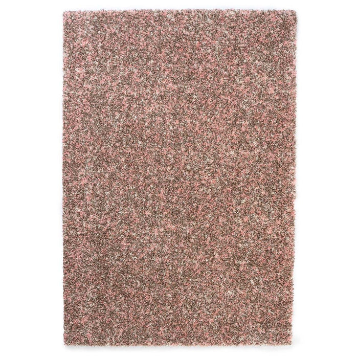 Tapeso Hoogpolig vloerkleed gemêleerd- Blend roze|beige - 280x370 cm