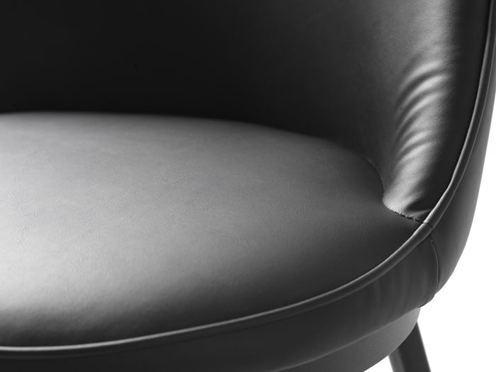 Hygge Interiors Gain Zwart Kunstleder Counter Stoel