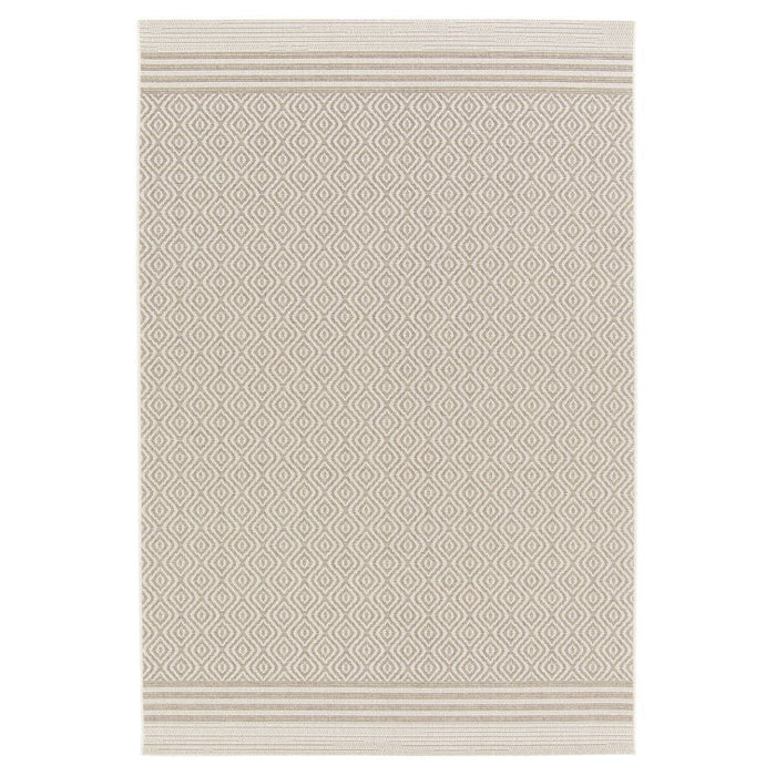 Tapeso Buitenkleed ruiten - Bask Pavilion zandkleur - 200x290 cm