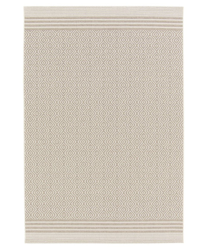 Tapeso Buitenkleed ruiten - Bask Pavilion zandkleur - 200x290 cm