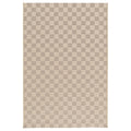 Tapeso Buitenkleed - Bask Check beige|zandkleur - 160x230 cm