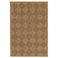 Tapeso Buitenkleed ruiten - Twill Parquet bruin|zwart - 200x290 cm