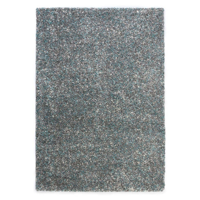 Tapeso Hoogpolig vloerkleed gemêleerd- Blend blauw|grijs - 120x170 cm
