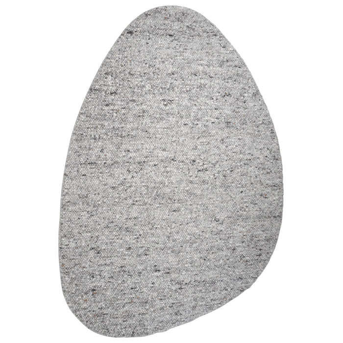 Veer Carpets - Vloerkleed Stone Licht Grijs 421 - Kiezelvormig 160 x