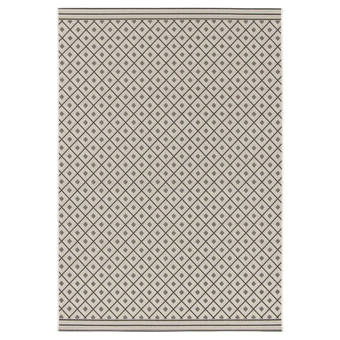 Tapeso Buitenkleed ruiten - Verdance Trellis grijs - 160x230 cm