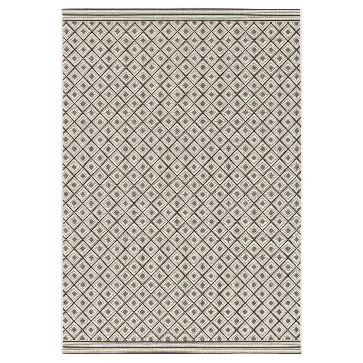 Tapeso Buitenkleed ruiten - Verdance Trellis grijs - 160x230 cm